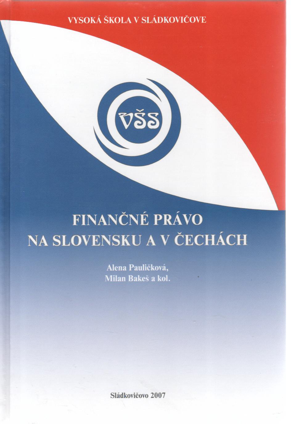 Finančné právo na Slovensku a v Čechách