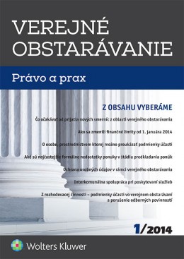 Verejné obstarávanie 1/2014