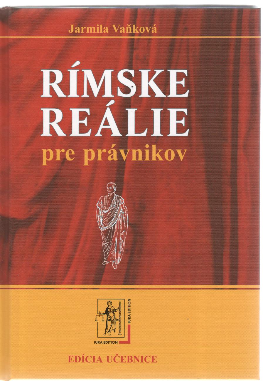 Rímske reálie pre právnikov