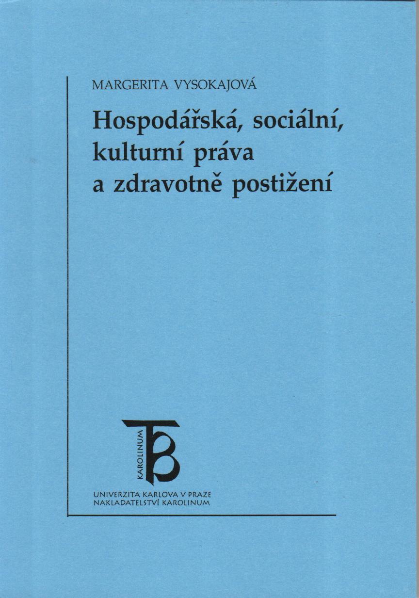 Hospodářská, sociální a kulturní práva a zdravotně postižení