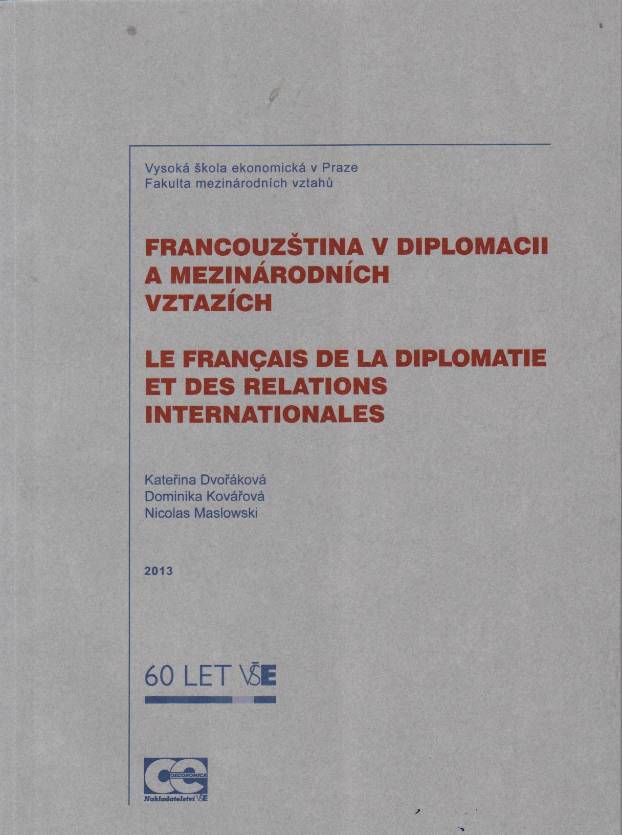 Francouzština v diplomacii a mezinárodních vztazích