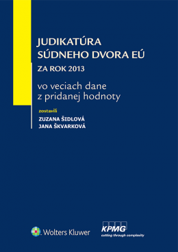 Judikatúra Súdneho dvora EÚ za rok 2013 vo veciach dane z pridanej hodnoty