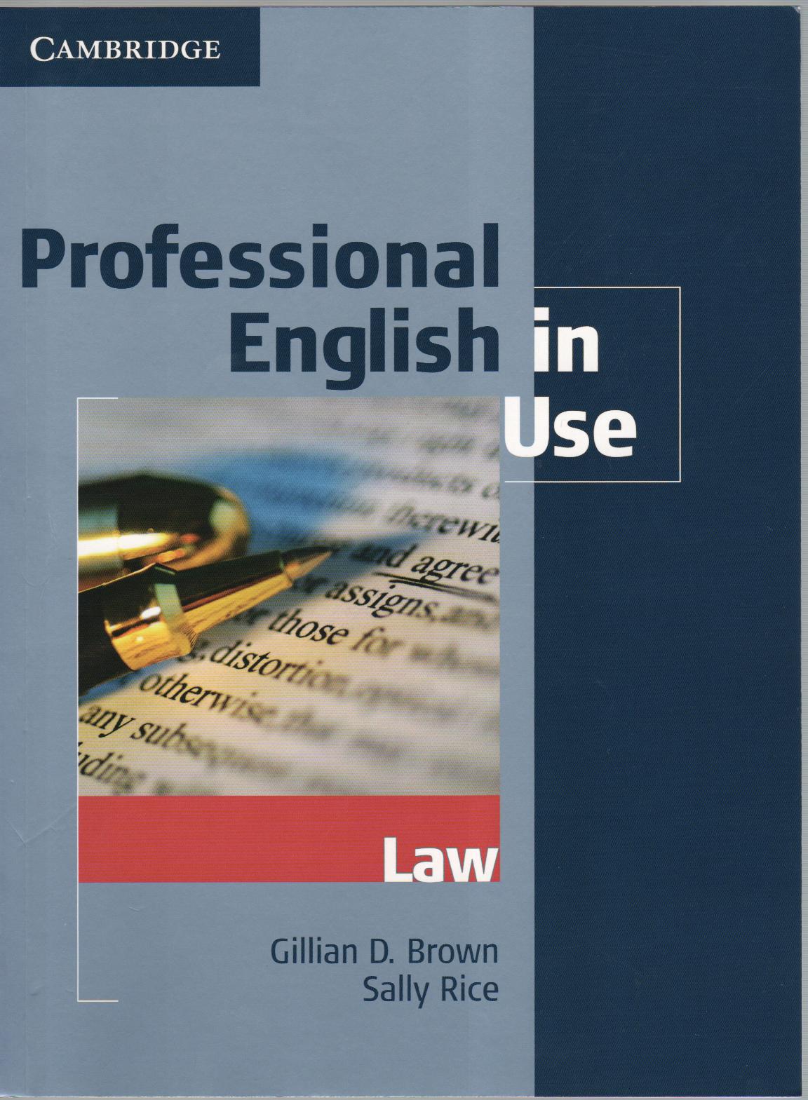 Professional English in Use. Law