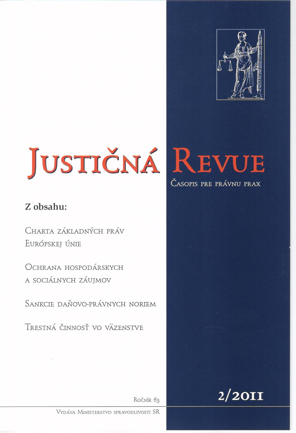 Justičná revue 2/2011 + CD