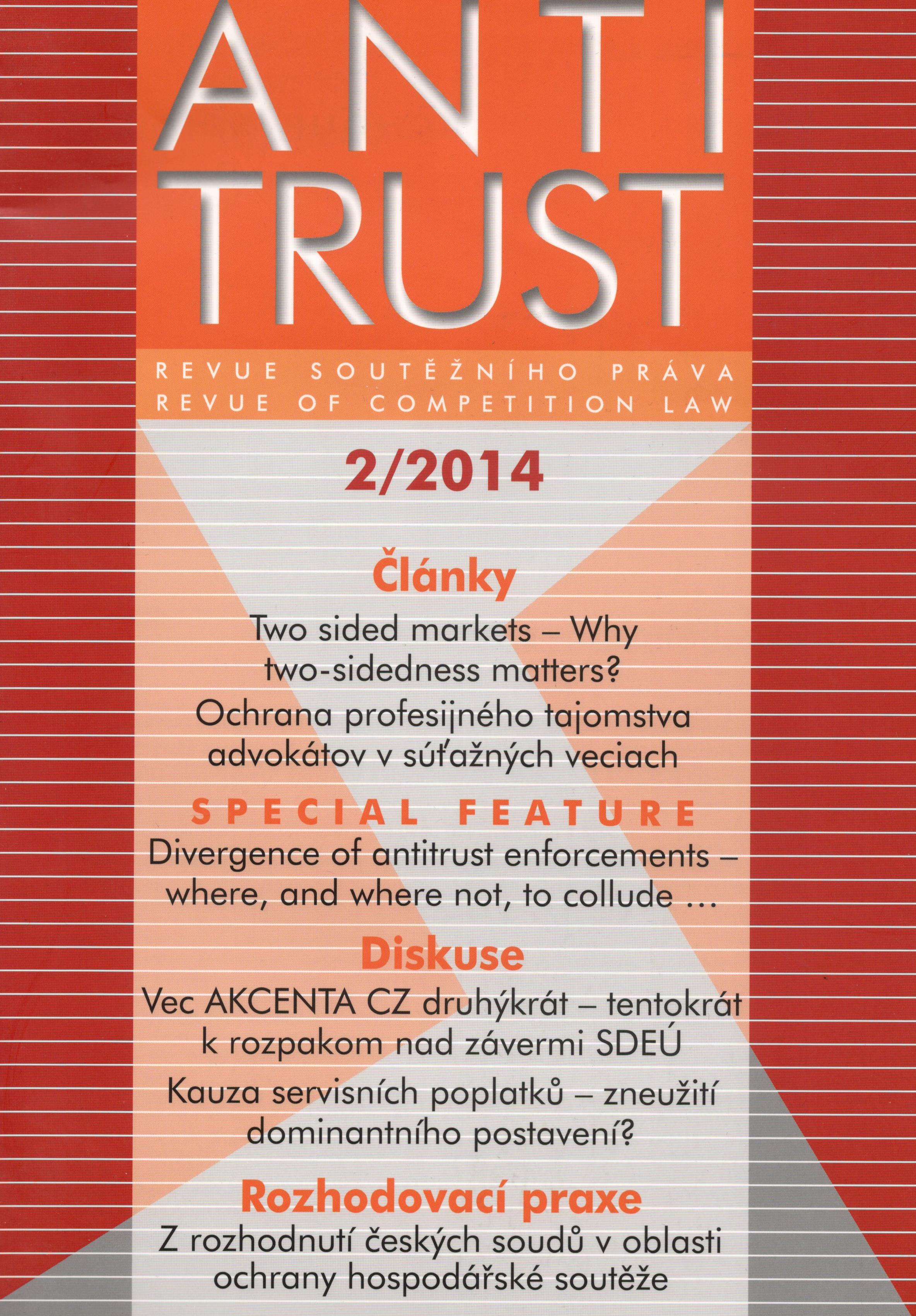Antitrust č. 2/2014