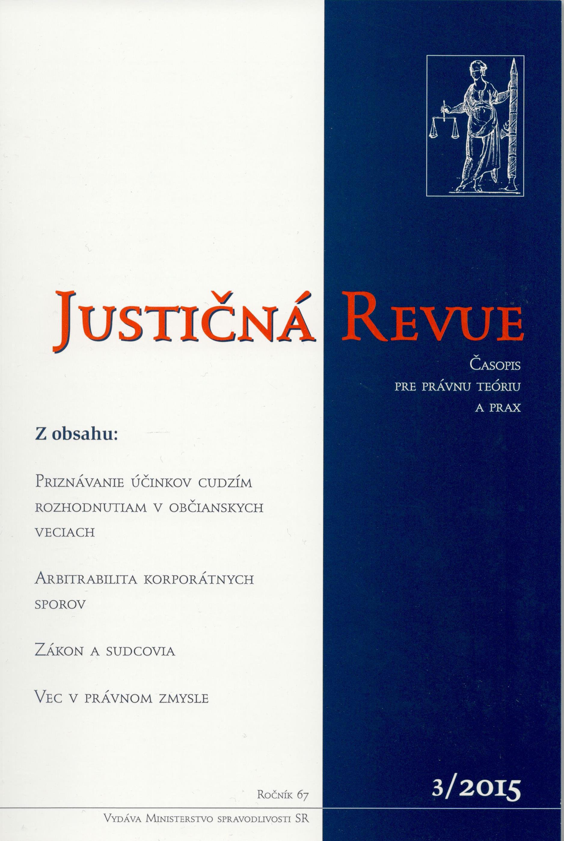 Justičná revue 3/2015 + CD