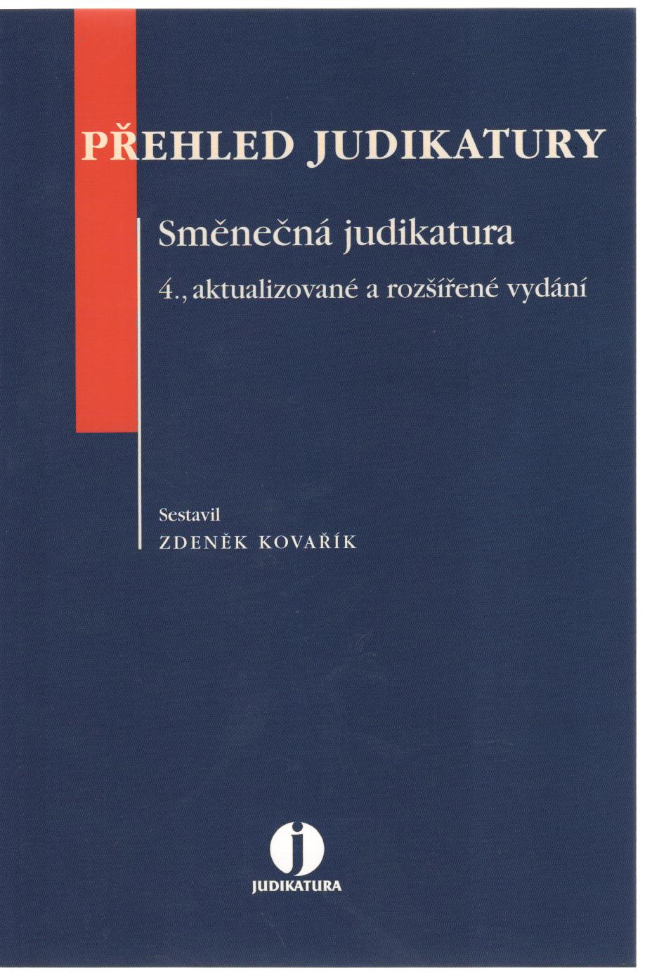 Přehled směnečné judikatury, 4.vydanie