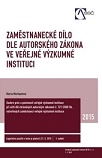 Zaměstnanecké dílo dle autorského zákona ve veřejné výzkumné instituci 