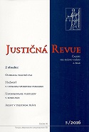 Justičná revue 5/2016 + CD