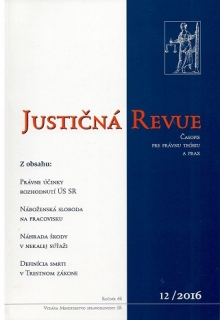 Justičná revue 12/2016 + CD