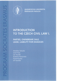 Introduction to the Czech Civil Law I.