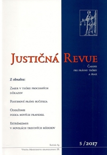 Justičná revue 5/2017 + CD