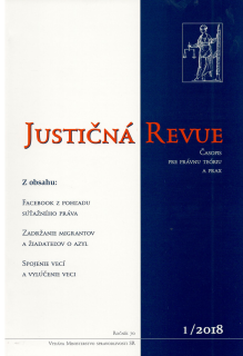 Justičná revue 1/2018 + CD