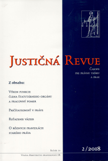 Justičná revue 2/2018 + CD