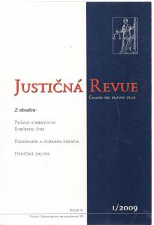 Justičná revue 1/2009 + CD