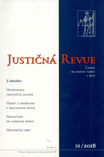 Justičná revue 10/2018 + CD