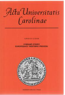 Vybrané otázky europeizace trestního procesu