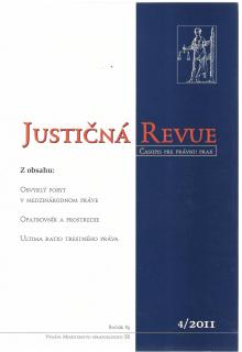 Justičná revue 4/2011 + CD