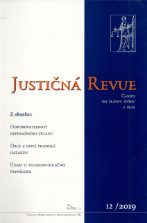Justičná revue 12/2019 + CD