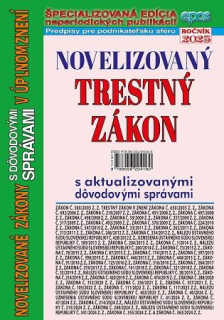 Novelizovaný Trestný zákon v úplnom znení