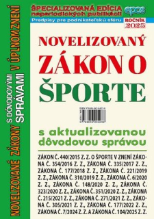 Novelizovaný zákon o športe v úplnom znení
