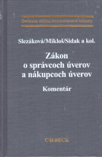 Zákon o správcoch úverov a nákupcoch úverov. Komentár