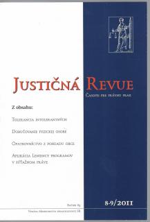 Justičná revue 8-9/2011 + CD