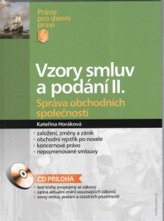 Vzory smluv a podání II. Správa obchodních společností + CD