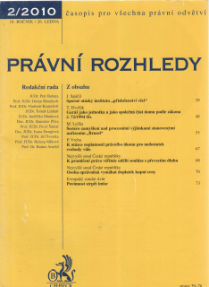 Právní rozhledy 2/2010