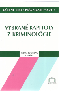 Vybrané kapitoly z kriminológie