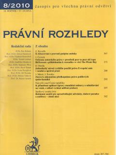 Právní rozhledy 8/2010