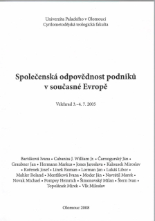 Společenská odpovědnost podniků  současné Evropě