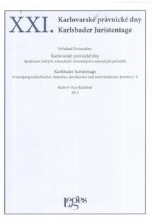 XXI. Karlovarské právnické dny