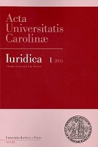 AUC Iuridica 1/2015 Deliktní odpovědnost v právu životního prostředí