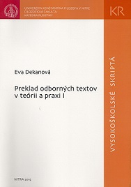 Preklad odborných textov v teórii a praxi I