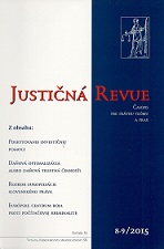 Justičná revue 8-9/2015 + CD