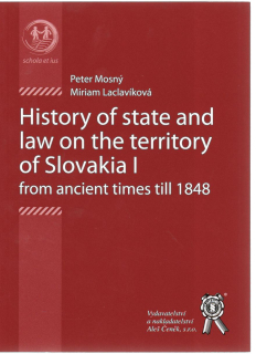 History of state and law on the territory of Slovakia I.