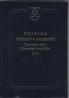 Zbierka nálezov a uznesení ÚS SR 2009